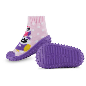 Skidders Baby Girls Shoes “Owls” Purple