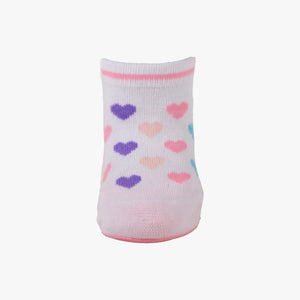 Skidders Baby Girls Grip Socks “Colorful Hearts”