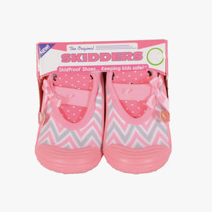 Skidders Baby Girls Mary Jane Shoes “Geo Stripes”