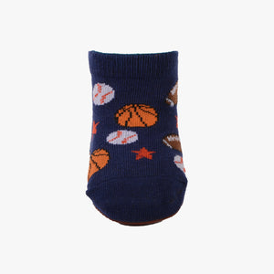 Skidders Baby Boys Grip Socks “Sports” Navy