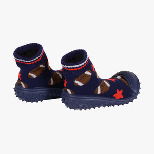 Skidders Baby Boys Shoes “Football Star” Navy Blue