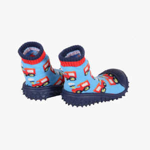 Skidders Baby Boys Shoes “Choo Choo Train” Blue