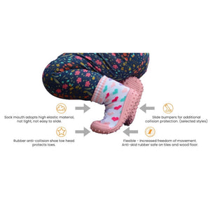 Skidders Baby Girls Shoes “Pink & Grey Sneakers”