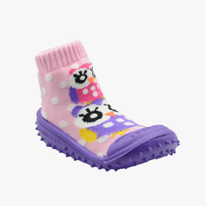 Skidders Baby Girls Shoes “Owls” Purple
