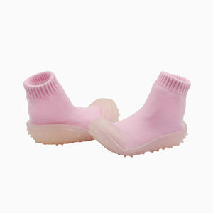 Skidders Baby Girls Pink Crystal Grip Shoes